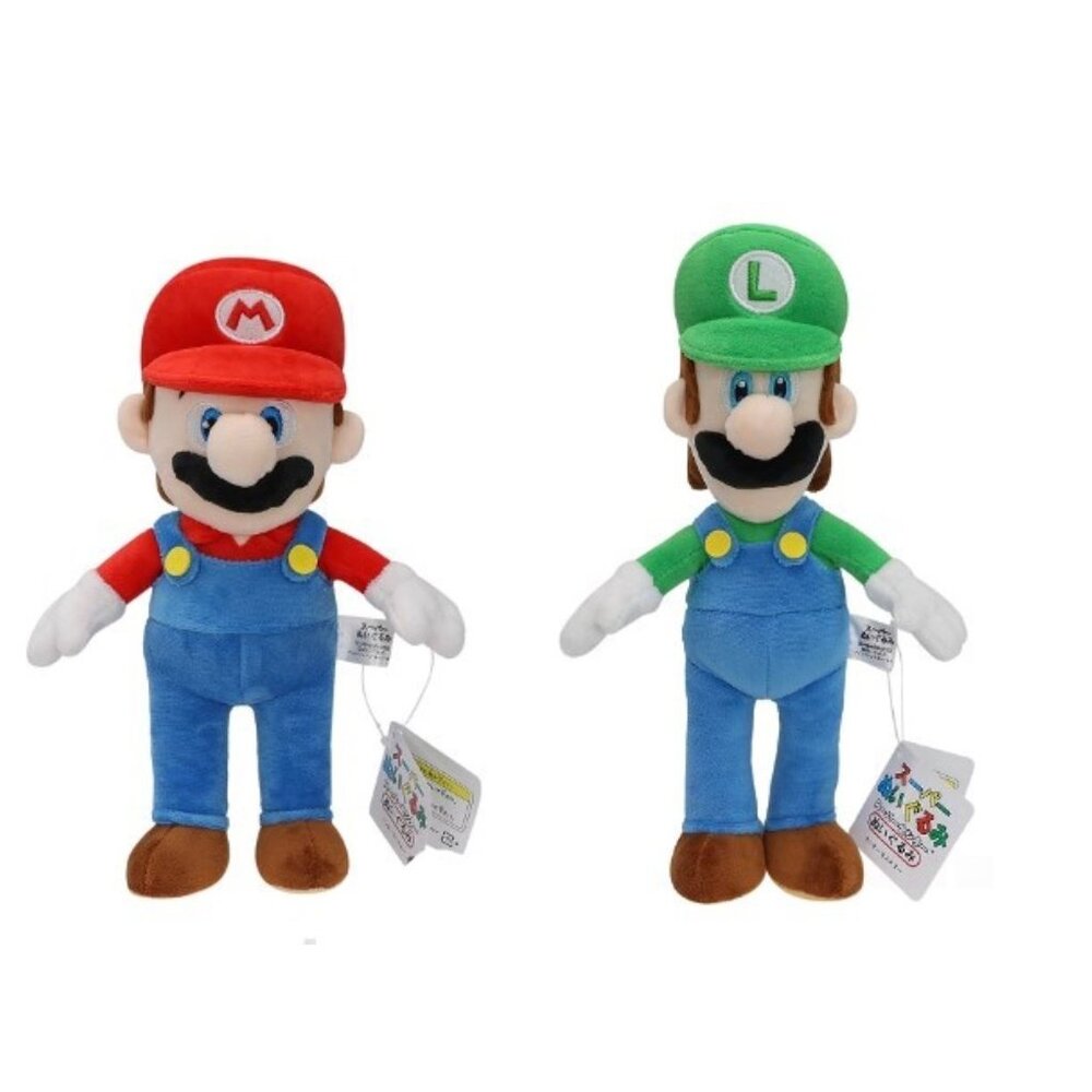 Mario Plush Luigi Plush Set 12 Inch Super Mario Characters